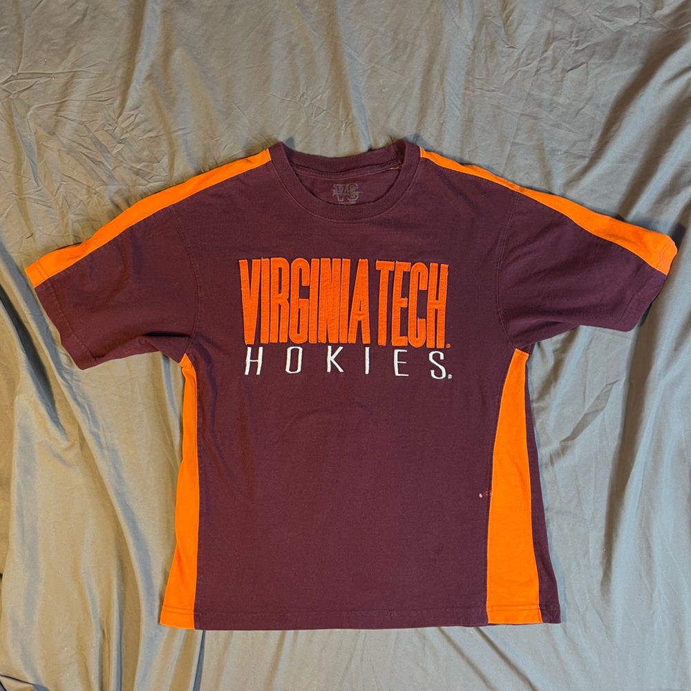 Vintage Varsity Classics Felted Lettering Virginia Tech Hokies T-Shirt XL